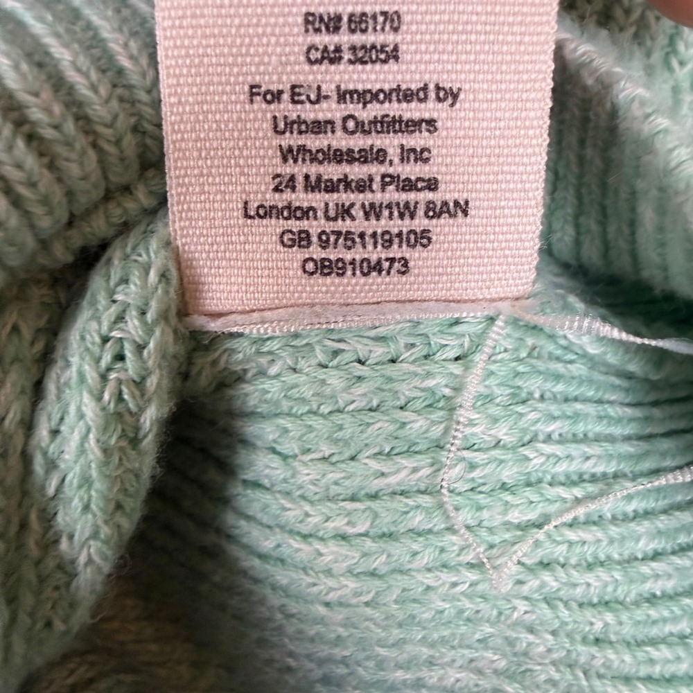 Free People Mint Too Good‎ Mock Neck Pullover Sweater Opaline - Picture 14 of 14